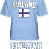 Bewild Finland Vintage Flag International Mens T-Shirt