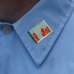 Bewild Firemen Make Me Hot Lapel Pin