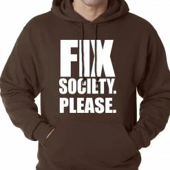 Bewild Fix Society. Please. Transgender Equality Adult Hoodie Say It Loud