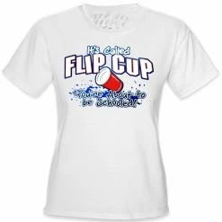 Bewild Flip Cup - You're About To Be Schooled Girls T-Shirt
