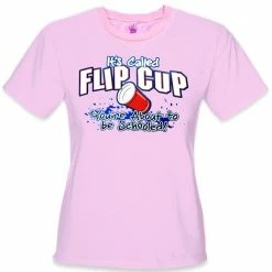 Bewild Flip Cup - You're About To Be Schooled Girls T-Shirt