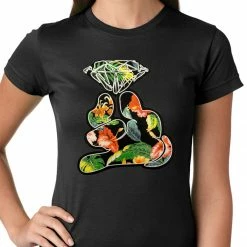 Bewild Floral Cartoon Diamond Hand Girls T-shirt 15 Bewild Floral Cartoon Diamond Hand Girls T-shirt