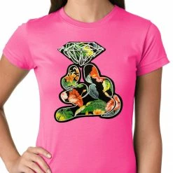 Bewild Floral Cartoon Diamond Hand Girls T-shirt 16 Bewild Floral Cartoon Diamond Hand Girls T-shirt