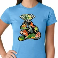 Bewild Floral Cartoon Diamond Hand Girls T-shirt 18 Bewild Floral Cartoon Diamond Hand Girls T-shirt