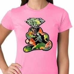Bewild Floral Cartoon Diamond Hand Girls T-shirt 19 Bewild Floral Cartoon Diamond Hand Girls T-shirt