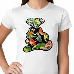 Bewild Floral Cartoon Diamond Hand Girls T-shirt 23 Bewild Floral Cartoon Diamond Hand Girls T-shirt