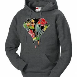 Bewild Floral Dripping Diamond Adult Hoodie