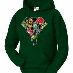 Bewild Floral Dripping Diamond Adult Hoodie