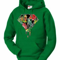 Bewild Floral Dripping Diamond Adult Hoodie