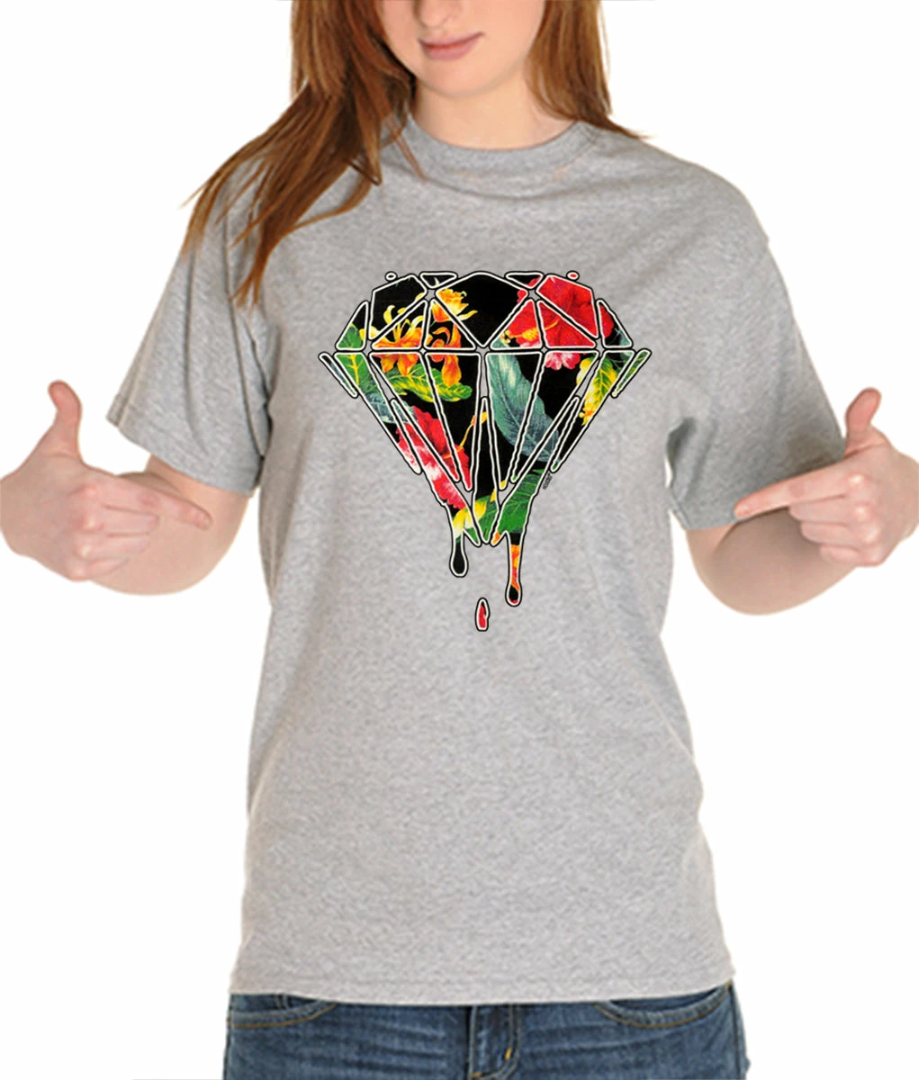 Bewild Floral Dripping Diamond Girl's T-Shirt Cool Funny & Offensive 3 Bewild Floral Dripping Diamond Girl's T-Shirt Cool Funny & Offensive