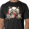 Bewild Flying Skulls Of Death Men's T-Shirt