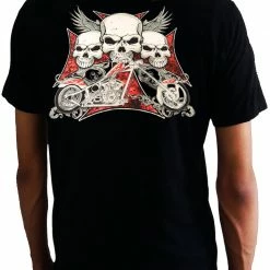 Bewild Flying Skulls Of Death Men's T-Shirt