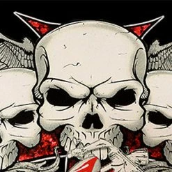 Bewild Flying Skulls Of Death Men's T-Shirt