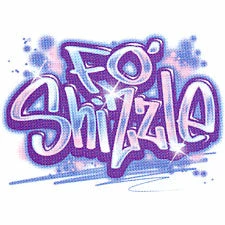 Bewild Hip-Hop Inspired Clothing Fo Shizzle Girls T-Shirt