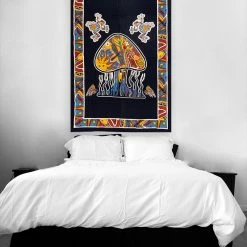 Bewild Forest Psychedelic Mushroom Tapestry (55 X 85 ) Tapestries