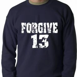 Bewild Sport Inspiration Forgive #13 Baseball Adult Crewneck