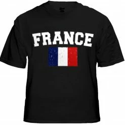 Bewild Nationality & Ethnic France Vintage Flag International Mens T-Shirt