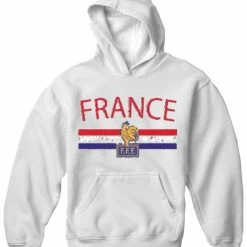 Bewild Nationality & Ethnic France Vintage Shield International Hoodie