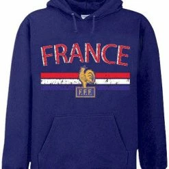 Bewild Nationality & Ethnic France Vintage Shield International Hoodie