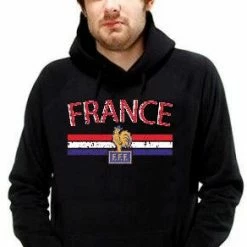 Bewild Nationality & Ethnic France Vintage Shield International Hoodie