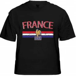 Bewild France Vintage Shield International Mens T-Shirt Nationality & Ethnic