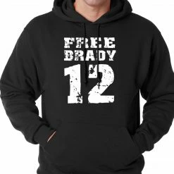 Bewild Free Brady #12 - Deflategate New England Football Adult Hoodie