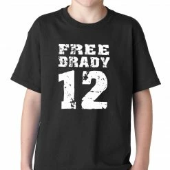 Bewild Free Brady #12 - Deflategate New England Football Kids T-shirt