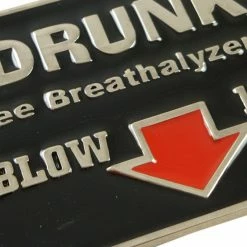Bewild Free Breathalyzer Tests Belt Buckle With FREE Leather Belt
