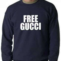 Bewild Hip-Hop Inspired Clothing Free Gucci Guwop Adult Crewneck