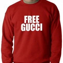 Bewild Hip-Hop Inspired Clothing Free Gucci Guwop Adult Crewneck