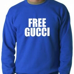 Bewild Hip-Hop Inspired Clothing Free Gucci Guwop Adult Crewneck