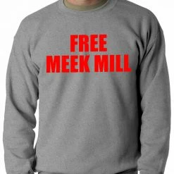 Bewild Free Meek Mill Hip Hop Adult Crewneck