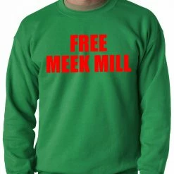 Bewild Free Meek Mill Hip Hop Adult Crewneck