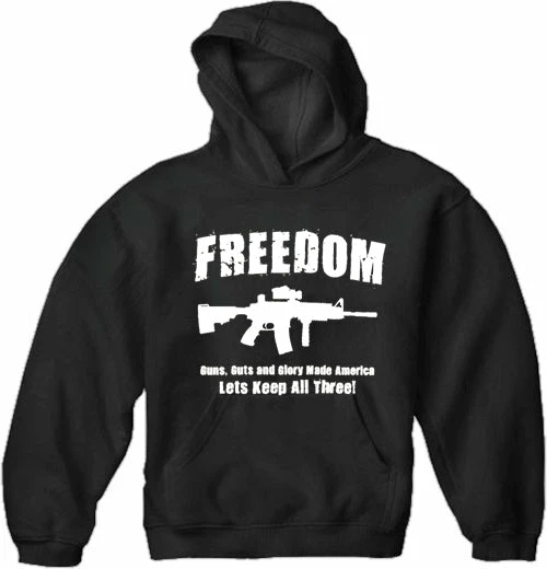 Bewild Freedom Guns Guts Glory Adult Hoodie Cool Funny & Offensive 6 Bewild Freedom Guns Guts Glory Adult Hoodie Cool Funny & Offensive