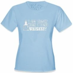 Bewild Cool Funny & Offensive Friskey When I Drink Whiskey Girls T-Shirt