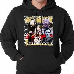 Bewild Nationality & Ethnic Full Color African American Heroes Adult Hoodie