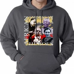 Bewild Nationality & Ethnic Full Color African American Heroes Adult Hoodie