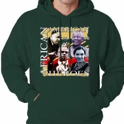 Bewild Nationality & Ethnic Full Color African American Heroes Adult Hoodie