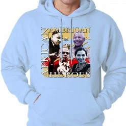 Bewild Nationality & Ethnic Full Color African American Heroes Adult Hoodie