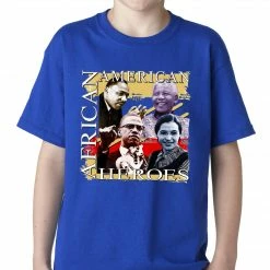 Bewild Full Color African American Heroes Kids T-shirt