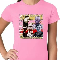 Bewild Full Color African American Heroes Ladies T-shirt Nationality & Ethnic