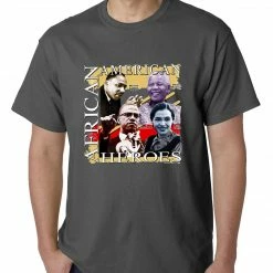 Bewild Full Color African American Heroes Mens T-shirt