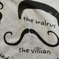 Bewild Fun Boxers - 'Staches Men's Boxer Shorts (Gray)