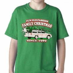 Bewild Fun Old-Fashioned Family Christmas Since 1989 Kids T-shirt Holiday Prints