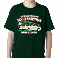 Bewild Fun Old-Fashioned Family Christmas Since 1989 Kids T-shirt Holiday Prints