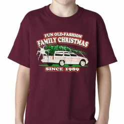 Bewild Fun Old-Fashioned Family Christmas Since 1989 Kids T-shirt Holiday Prints