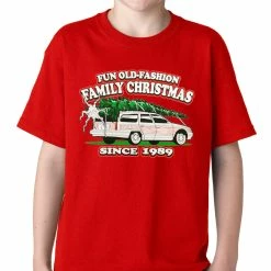 Bewild Fun Old-Fashioned Family Christmas Since 1989 Kids T-shirt Holiday Prints