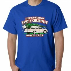 Bewild Fun Old-Fashioned Family Christmas Since 1989 Mens T-shirt Holiday Prints