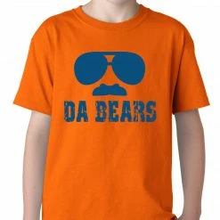 Bewild Funny "Da Bears" Sunglasses & Mustache Kids T-shirt