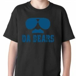 Bewild Funny "Da Bears" Sunglasses & Mustache Kids T-shirt
